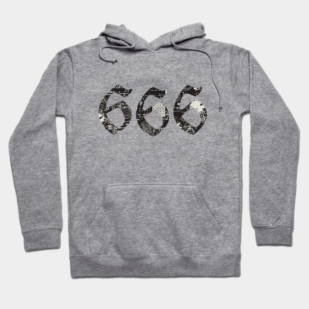 Black Magic "666" Hoodie by World upside down